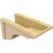 Ekena Millwork 8"W x 16"D x 8"H Wide Bryant Rough Cedar Woodgrain TimberThane Corbel, Primed Tan CORUR08X16X08BRYRCPR - alternate 5